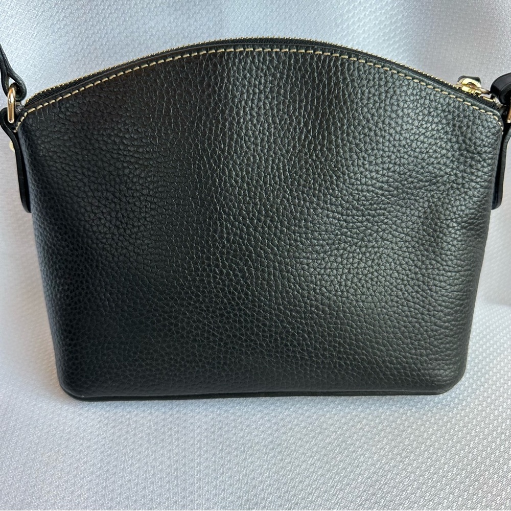 Dooney & Bourke Black Pebbled Leather Crossbody - excellent pre-owned condition - Picture 3 of 8